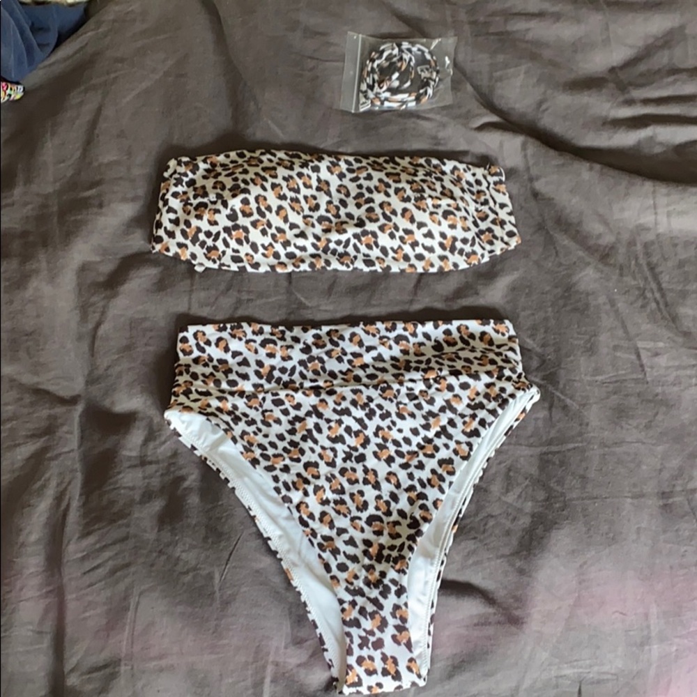 American eagle cheetah swimsuit bikini